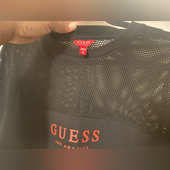 *SALE*Guess Crop Long Sleeve Sweat Shirt - Picture 7 of 9